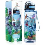 Kids Raptor Dinosaur Water Bottle, 500ml BPA Free Tritan Water Bottle, Childrens School Bottle, Work Bottle, Travel Bottle, Camping Drinks Bottle, LEAKPROOF, SHATTERPROOF, Reusable drinks bottle