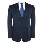 P&L Men's Blazer Premium Stretch Classic Fit Sport Coat Suit Jacket, Blue Houndstooth, 62