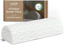 Coop Home Goods Four Position Adjustable Support Pillow, Half-Moon Form with Insert, Memory Foam Knee Pillow, Leg Pillow, Neck Pillow, Lumbar Pillow - Wedge Pillow for Neck, Back & Pressure Points