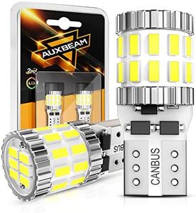 Auxbeam Upgraded 194 LED Bulbs White,400% Brighter Extremely Bright Canbus Error Free 168 2825 T10 W5W LED Light Bulbs for License Plate Lights Interior Lights Dome Map Light, 30-SMD, Pack of 2