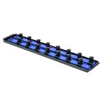 Ernst Manufacturing 19-Inch Socket Boss 2-Rail 3/4-Inch-Drive Socket Organizer, Blue (8459)