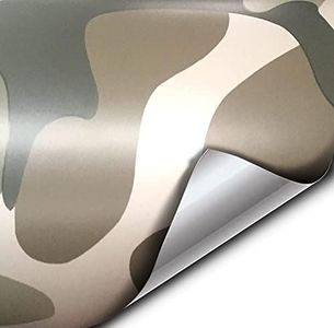 VViViD XPO Desert Camouflage Vinyl Car Boat Vehicle Wrap Vinyl Self Adhesive Stretch Conform Decal DIY (17.75" x 5ft)