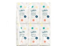 Pocket Tissue Extra Soft 3 PLY 6 Individual Pack of 10 Individual TISSUES. Used for FACE Travel School Makeup (6)