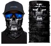 ShopINess Unisex Adult Multifunctional Headband Bandana Neck Gaiter for Sport and Outdoor Carnival Party Halloween - Skull (Bandit)