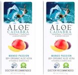 Aloe Cadabra Flavored Personal Lubricant Organic, Natural Mango Passion Lube for Anal Sex, Oral, Women, Men & Couples, 2.5 Oz (Pack of 2)