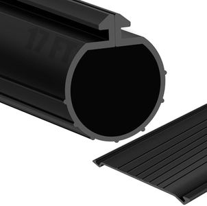 ToLanbbt 17FT Garage Door Bottom Seal Strip for Clopay, EPDM Garage Door Rubber Weather Stripping Replacement for Single Slot, Blocks Cold/Hot Winds, Black