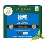 VAHDAM, Assam Exotic Black Tea Bags (100 Count) High Caffeine, Gluten Free, Full Bodied | Pyramid Tea Bags | Strong, Robust & Flavoury | Direct from Source