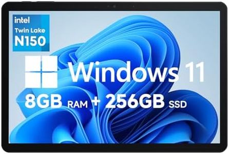 CHUWI 2025 Hi10 X1 Windows 11 Tablet 10.1'', Intel N150(Up to 3.6GHz), 8GB LPDDR5 256GB SSD, Windows Tablet PC, 8MP+5MP Cameras, WiFi 6, BT 5.2, HDMI, USB 3.2, Type C, Full HD, with Case