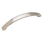 Hickory Hardware 1 Pack Solid Core Kitchen Cabinet Pulls, Luxury Cabinet Handles, Hardware for Doors & Dresser Drawers, 5 Inch Hole Center, Polished Nickel, Raleigh Collection