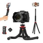 Fotopro Extendable Selfie Stick with Phone Holder, Handheld Flexible Tripod for Smartphone, Portable Tripod Stand for iPhone and Camera