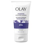 Olay Renewing Retinol Face Cleanser, Exfoliating Face Wash with Retinoid Complex Deep Cleans and Renews Skin Surface, Fragrance Free, 150 mL