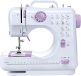 Onshoppy Simsol Portable 2 Speed Reverse Sewing and Multifunctional Zig Zag Electric Sewing Machine (Built-in Stitches 12)