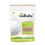 Ved Baba Alum Stone Powder - 100 Gm, Fitkari | Phitkari | Canker Sores | Skin Tightening | Flower | Crystals | Aftershave | Water Purification | Facial Hair Removal (100 Gm)