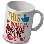 verytea This is What an Awesome Teacher Looks Like Mug – Great end of Term Gift for Teacher