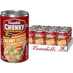 Campbell's Chunky Creamy Chicken & Dumplings Soup, 18.8 Ounce (Pack of 12)