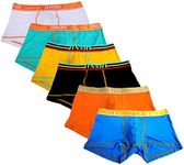 JINSHI Men's Underwear Trunks Soft Bamboo Boxer Briefs Short Leg L/tag XL