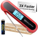 ThermoMaven Meat Thermometer Digital - 3X Faster 0.5s Instant Read, Food Cooking Thermometer, Ambidextrous Backlit, IP67 Waterproof NSF Certified, Magnetic Food Probe for Kitchen Outdoor Grilling BBQ