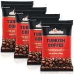 Elite Ground Roasted Turkish Coffee 3.5oz Bag (4 Pack) by Elite