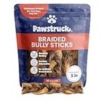 Pawstruck Natural 5” Braided Bully 