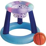 Poolcandy Illuminated Floating LED Basketball Set The Ultimate Kids Water Play and Trick Shots Basketball Lights Up Set - for Epic Summer Fun.