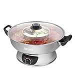 Aroma Stainless Steel Hot Pot, Silv