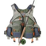 Kylebooker Fly Fishing Vest Pack Adjustable Size for Men and Women