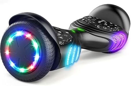 TOMOLOO Hoverboard with Speaker and Colorful LED Lights Self-Balancing Scooter UL2272 Certified 6.5" Wheel for Adults and Child