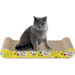 Cature Cat Scratcher Cardboard Cat Scratching Board, Sofa Furniture Protection, Pet Supplies Cat Scratch Pad for Cats Scratching Playing Sleeping, Bone Shape