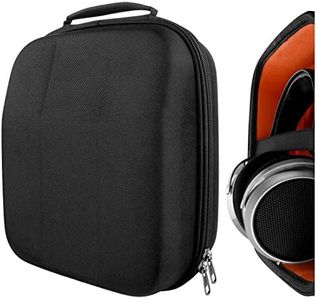 Geekria Shield Headphones Case Compatible with HiFiMAN Shangri-LA jr, Deva-Pro, DEVA, Sundara-C, Sundara, Arya, Ananda Case, Replacement Hard Shell Travel Carrying Bag with Cable Storage (Black)
