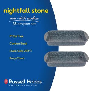 Russell Hobbs 2-Piece Roasting Pan Set – Non-Stick Bakeware