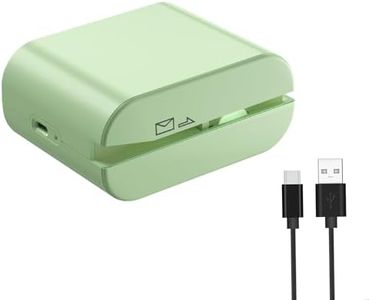 Rechargeable Electric Letter Opener - Automatic Envelope Slitter,Electric Mail Opener for Universal Mail Handling (Saga Green)