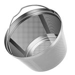 Stainless Steel Reusable Basket 8-12 Cup Sturdy Permanent Coffee Filter fit for Mr. Coffee Black & Decker Coffee Makers