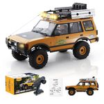 FMS FCX10 1/10 RC Crawler Land Rover Camel Trophy Edition, Official Licensed 4WD All Terrain Off-Road RC Truck for Adults, High-Detail Scale RC Car with Metal Gears, Upgraded Shocks (Discovery)