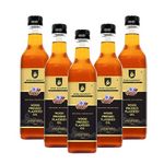 Shree Aanantam Wood Pressed Flaxseed Oil - 5x1 litre | Bottle | Kolhu/Kacchi Ghani/Chekku | Natural | Chemical-Free | Cold Pressed Flaxseed Oil for Cooking | Alsi Ka Tel | High in Omega