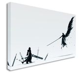 Final Fantasy 7 Sephiroth VS Cloud Wall Picture Canvas Prints Art Cheap 12x16 inches