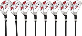 Senior Men's Majek Golf All Hybrid Complete Full Set, which includes: #4, 5, 6, 7, 8, 9, PW +SW Senior Flex Right Handed New Rescue Utility A Flex Club