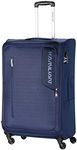 Kamiliant by American Toursiter Kojo 69 Cms Medium Check-in Polyester Soft Sided Speedwheel 4 Wheels 360 Degree Rotation Spinner Softshell Carry-On Luggage, Blue, 43 Centimeters, 30.5 Centimeters