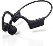 Bone Conduction Headphones Bluetooth 5.3 Open-Ear Headphones, Wireless Headphones with Mic IPX6 Waterproof Dustproof Sports Headphones for Cycling, Running, Climbing, Fitness, Hiking, Walking