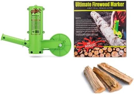 The Mingo Marker Firewood Measuring Tool - Chainsaw Firewood Marking Tool - Log Paint Marker -Firewood Measuring Tool For Chainsaw - Logging Tools (Mingo Marker With 6"-12"-24" Wheel)