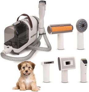 AGARO Supreme Pet Grooming Kit & Vacuum Suction, Picks up 99% Pet Hair, Dry Vacuuming, 3 Suction Modes Up to 10 kPa, 350 Watts, Multi Grooming Tools, 2.5L Bin, For Pets, Furniture and Car Cleaning