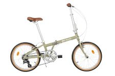 FabricBike Folding Bicycle Alloy Frame Single Speed 3 Colours (Light Sand 7 Speed)