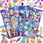 FunBlast 3D PVC Cute Mix Stickers – 3D Self Adhesive Puffy Stickers for Kids, Space Theme Stickers for Art and Craft Work, Scrap Booking, Decoration, Project Work for Kids, Boys, Girls
