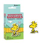 GAMAGO Peanuts Woodstock Bandages for Kids & Kidults - Set of 18 Individually Wrapped Self Adhesive Bandages - Sterile, Latex-Free, Easily Removable - Funny Gift & First Aid Addition