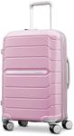 Samsonite Unisex-Adult Freeform Hardside Expandable with Double Spinner Wheels, Pink Rose, Carry-On 21-Inch, Freeform Hardside Expandable with Double Spinner Wheels