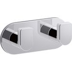 KOHLER K-73146-CP Composed Double Robe Hook, Polished Chrome