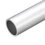 sourcing map 6063 Aluminum Round Tube, 40mm OD 34mm Inner Dia 300mm Length Pipe Tubing for Industry DIY Projects