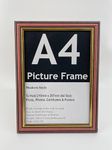 A4 Teak Wooden Picture frame fits A4 (297mm x 210mm) A4 Photo Frame Ideal for A4 certificates, photos, prints and artwork. Hang landscape or portrait wall art display