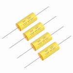 sourcing map 4Pcs 3.3uf Frequency Divider Capacitor, 250V Axial Audio Speaker Crossover MKP Film Capacitor