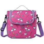 Lunch Bag for Girls, Chasechic Insulated Kids Lunch Bag, Lightweight Lunch Box Leak-Proof Cooler Bag with Detachable Adjustable Shoulder Strap, Kids Lunch Tote Organizer for Daycare School, Cat