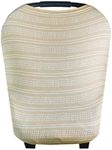 Baby Car Seat Cover Canopy and Nursing Cover Multi-Use Stretchy 5 in 1 Gift"Clay" by Copper Pearl